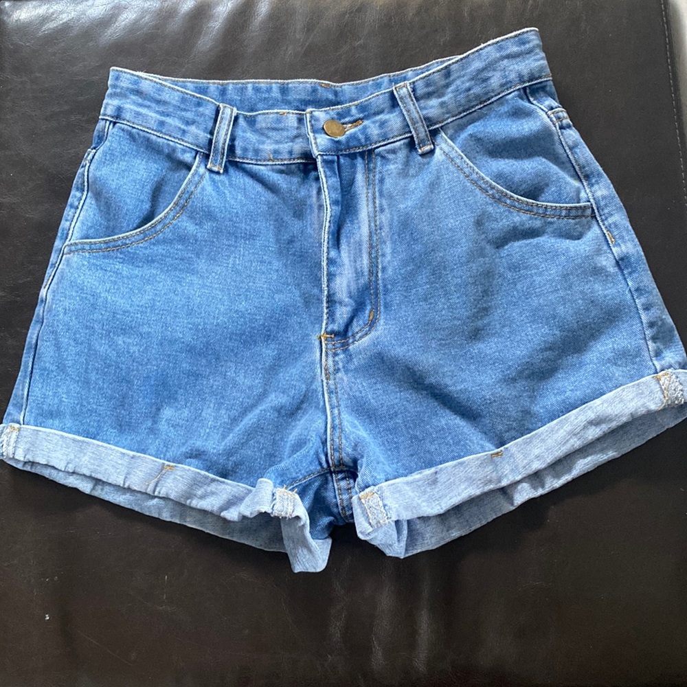 Shein high waisted jean shorts